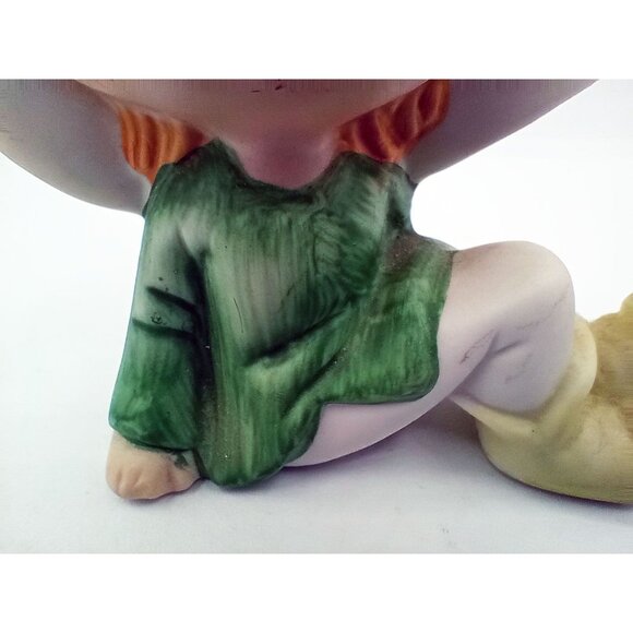 Homco Elf Figurine #5213 Made In Taiwan Hand-Painted Ceramic Vintage Collectible - Picture 5 of 11